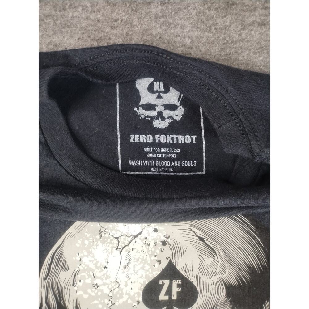 Zero Foxtrot Scorpion Fatality T-Shirt Mens Size XL Mortal Combat Skull Graphic - Picture 5 of 9